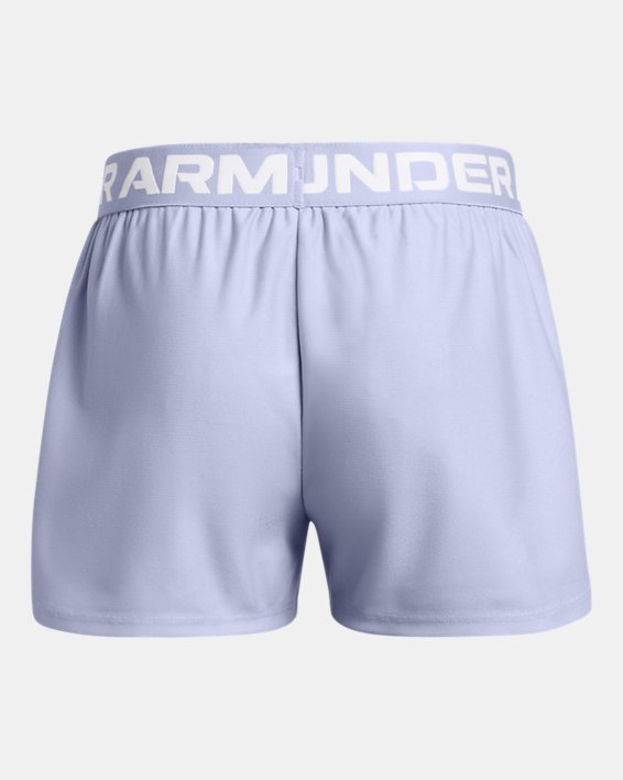 Girls' UA Play Up Shorts in Purple image number 1
